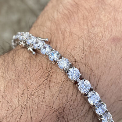 Elegant Classic Diamond Tennis Bracelet in White Gold – Round Cut Stones